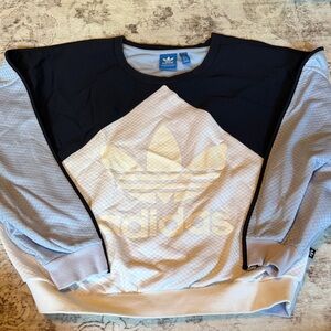 Adidas Trefoil Crewneck Sweatershirt - Light Blue & Black